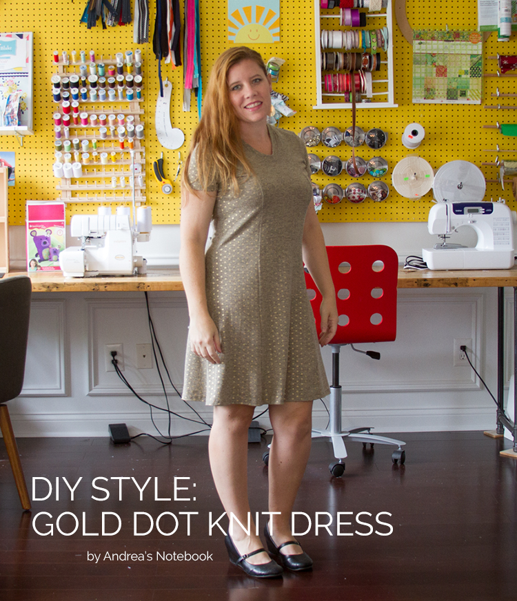 DIY Style Gold Dot Dress
