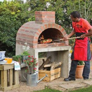 diy pizza oven instructions collage