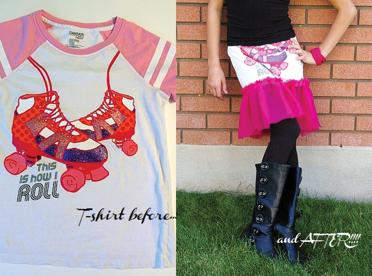 Turn a tee into a skirt!