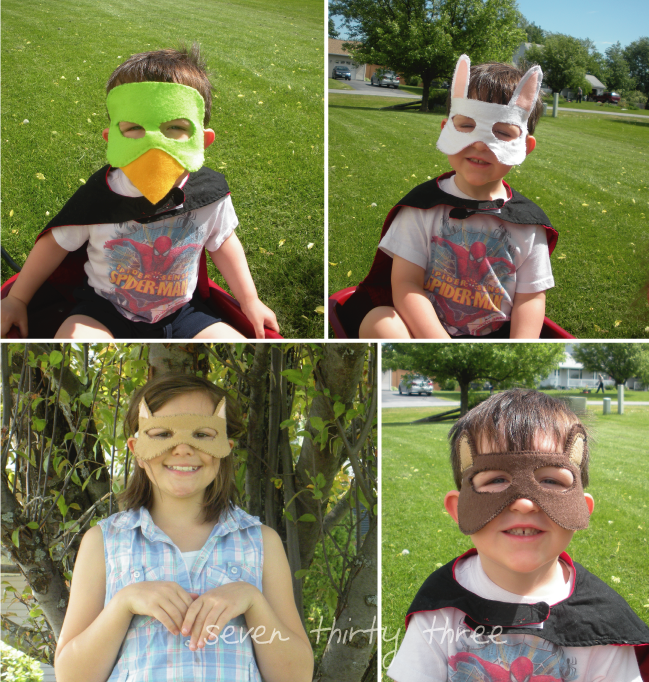 Easy woodland creatures mask tutorial