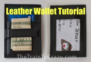 Leather wallet tutorial