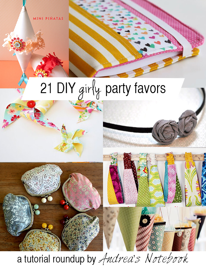 21 DIY girly party favors - these are great!