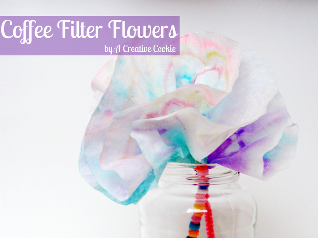 DIY coffee filter flowers