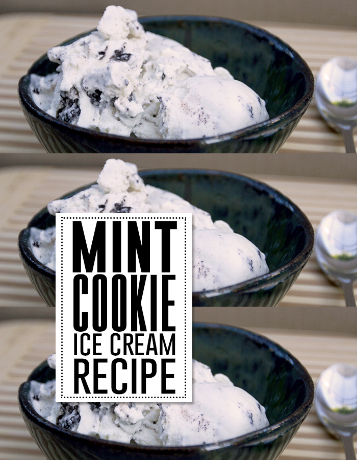 The best mint cookie ice cream recipe I've ever tried!