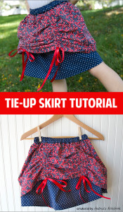 Ribbon tie-up skirt tutorial!