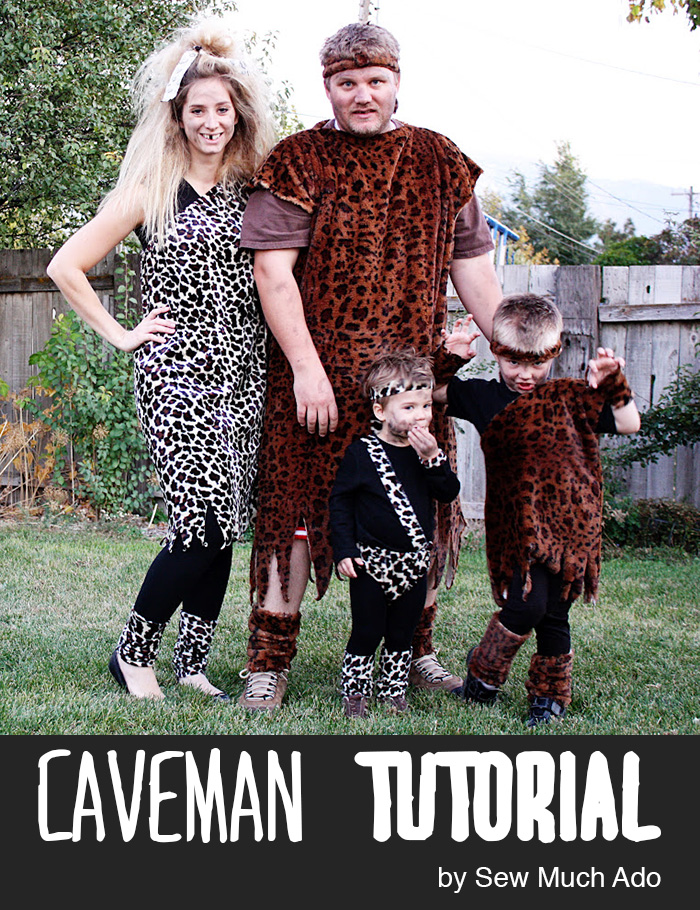 Sew a caveman costume