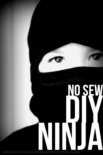 No Sew DIY Ninja Costume Tutorial