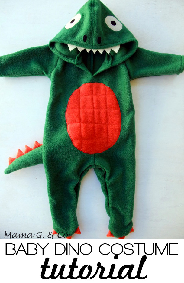Baby Dinosaur costume tutorial