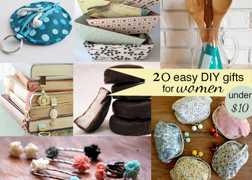 20 DIY gifts for women. Make these for under $10!