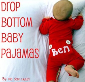 drop bottom baby pajamas