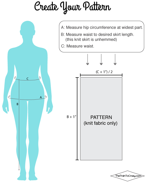 Draft your own maxi skirt! Great tutorial from thetraintocrazy.com
