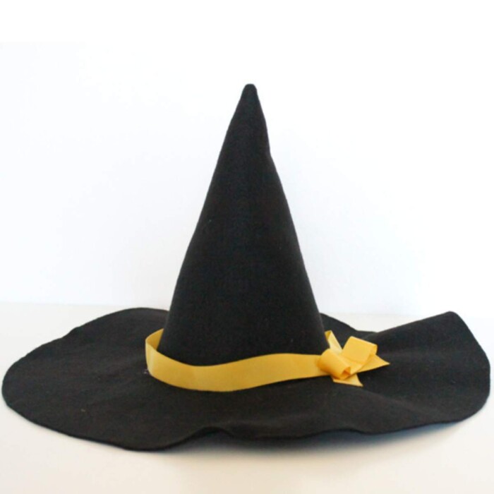 рџћѓ Easy Diy Felt Witch Hat Tutorial Sew Or No Sew For Halloween