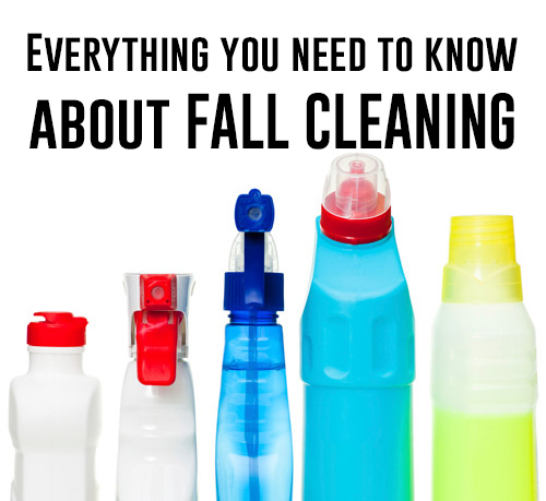 Lots of fall cleaning checklists & tips!
