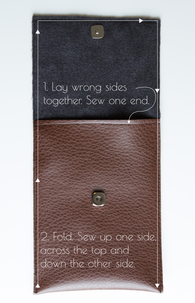 Easy leather tablet cover tutorial