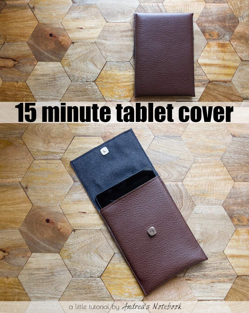 15 minute tablet cover tutorial