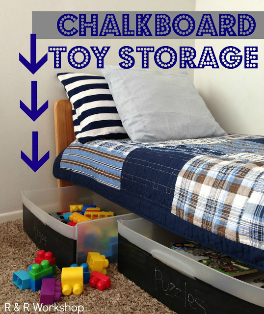 Tons of great DIY toy storage ideas!