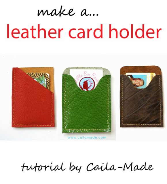 leather card holder tutorial