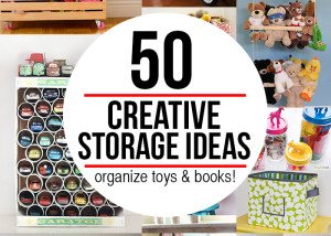 50 fantastic ideas to organize toys & books!