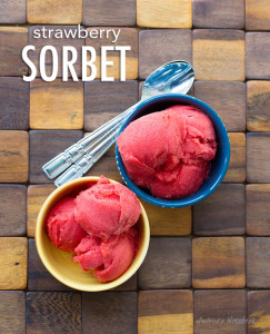 Strawberry sorbet recipe - looks delicious!