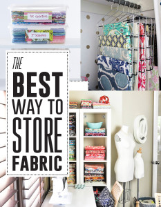 The best ways to store fabric