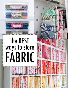The best way to store fabric!