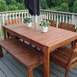 How to build an outdoor dining table