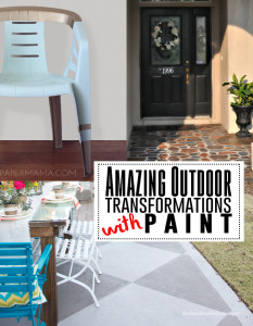 Transform your outdoor space with paint! See all these fabulous DIY tutorials!