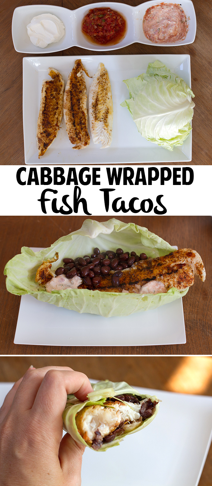 Cabbage wrapped fish tacos recipe