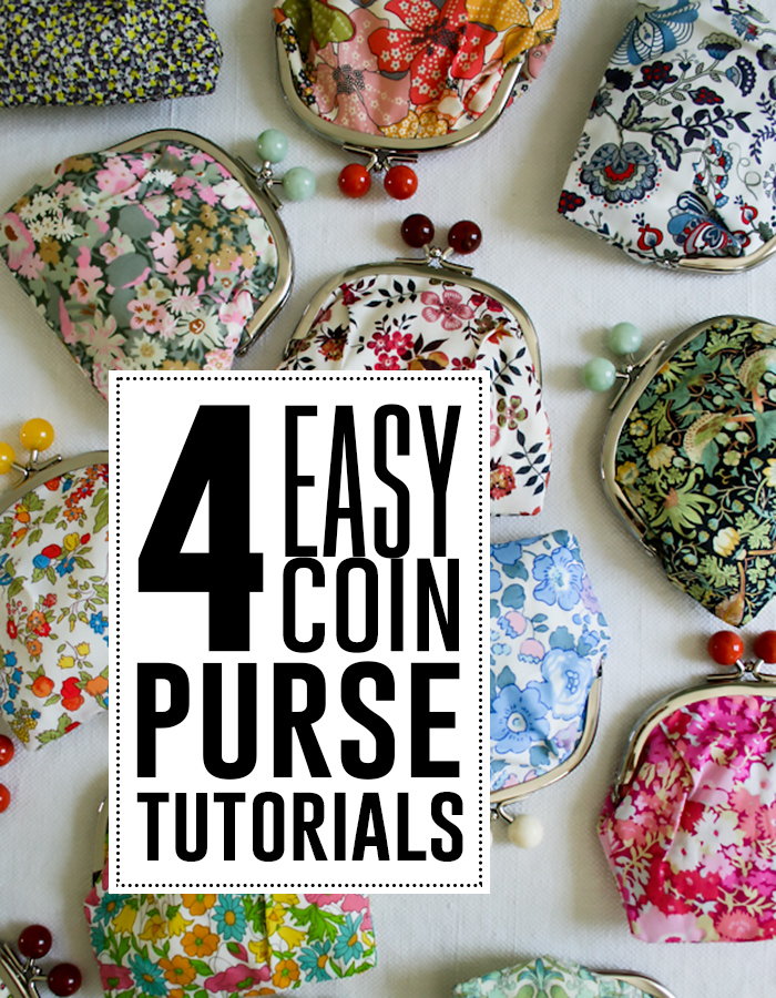 4 easy coin purse tutorials