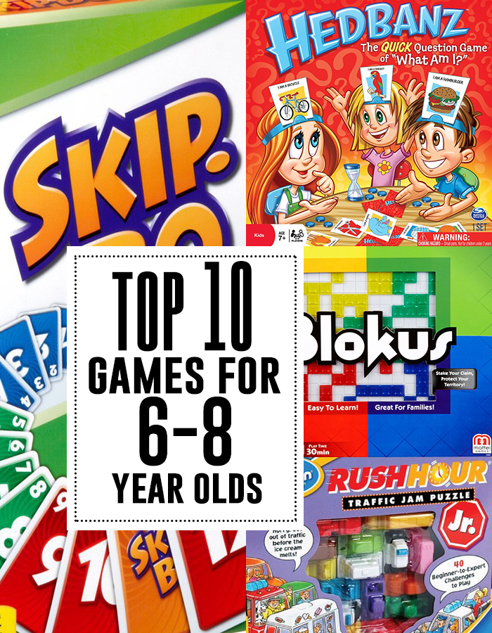 Top 10 games for 6-8 year olds