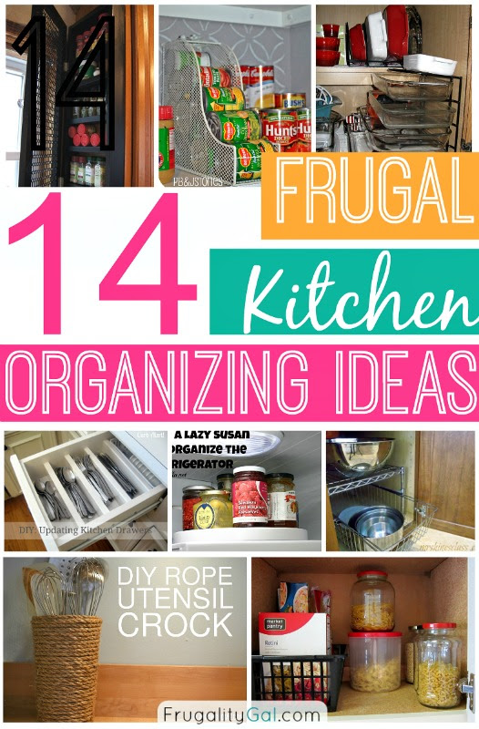 Get your kitchen organized with these and other tips!