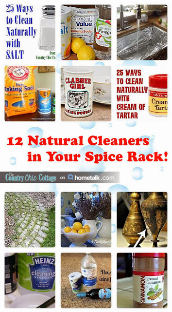 12 natural cleaners in your spice rack!