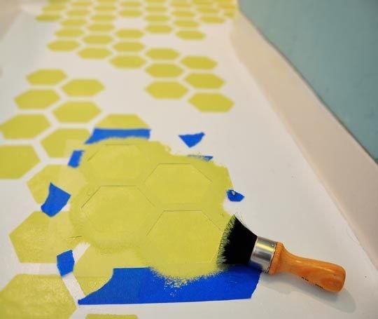 stencil vinyl flooring! Plus tons of other creative flooring ideas!