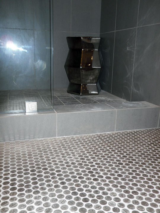 Nickel tile flooring!