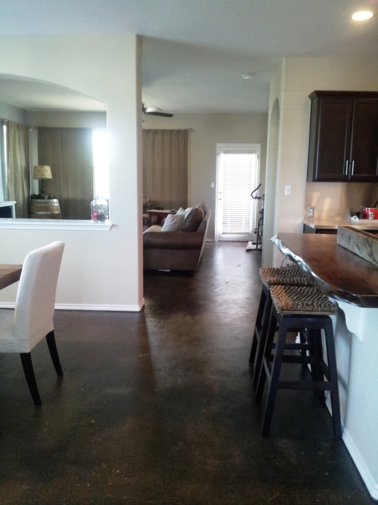 painted concrete floors for cheap! Beautiful! 