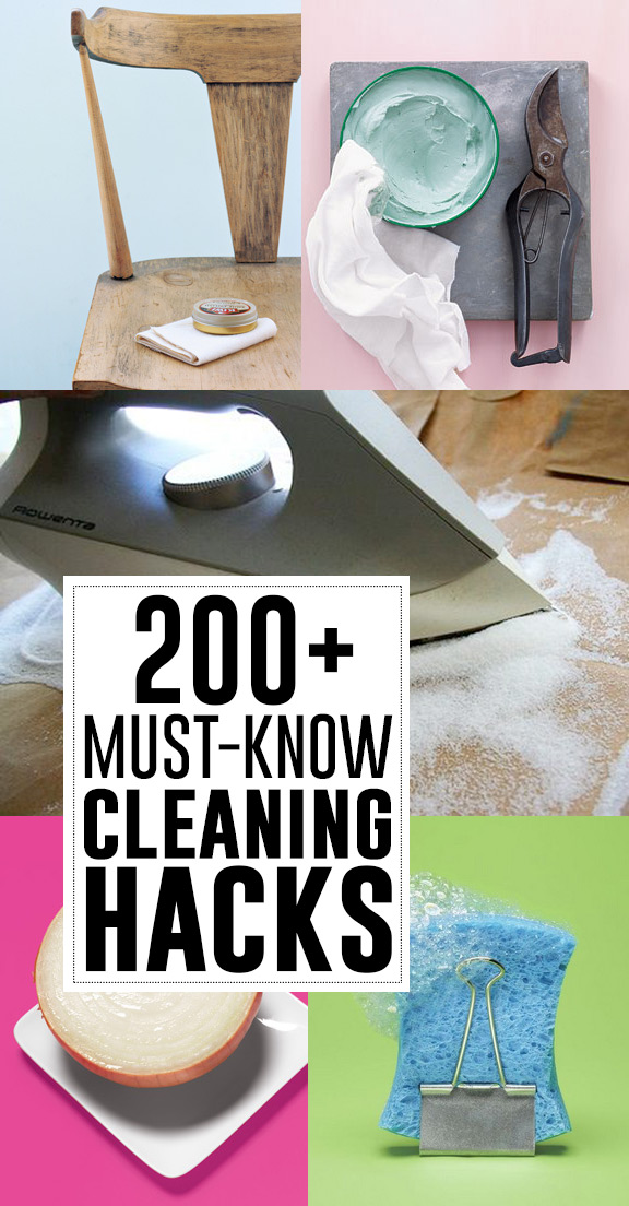 200+ must-know cleaning hacks and tips!