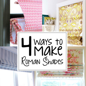 4 ways to make roman shades