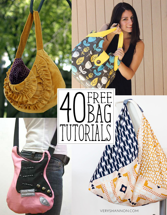 40 amazing bag tutorials you'll love!