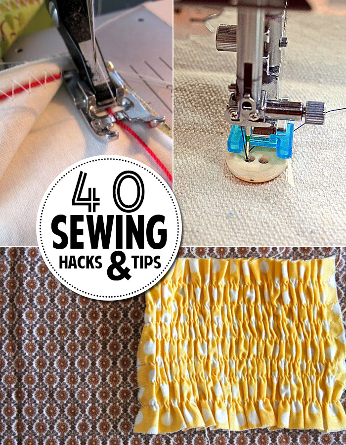 Genius! 40 sewing hacks and tips to make sewing easier!