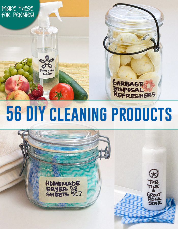 56 DIY cleaning products to make for pennies!