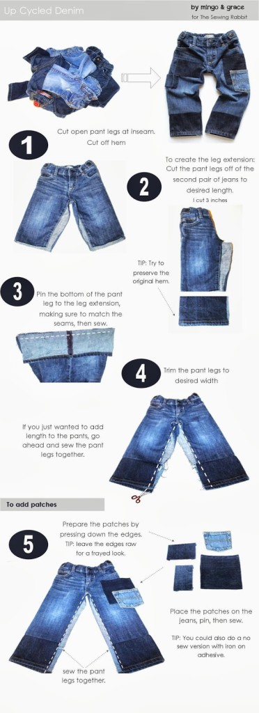 Make pants longer! Lots of great tips to make kids clothes last longer!