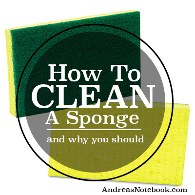 How to clean a sponge! 3 methods
