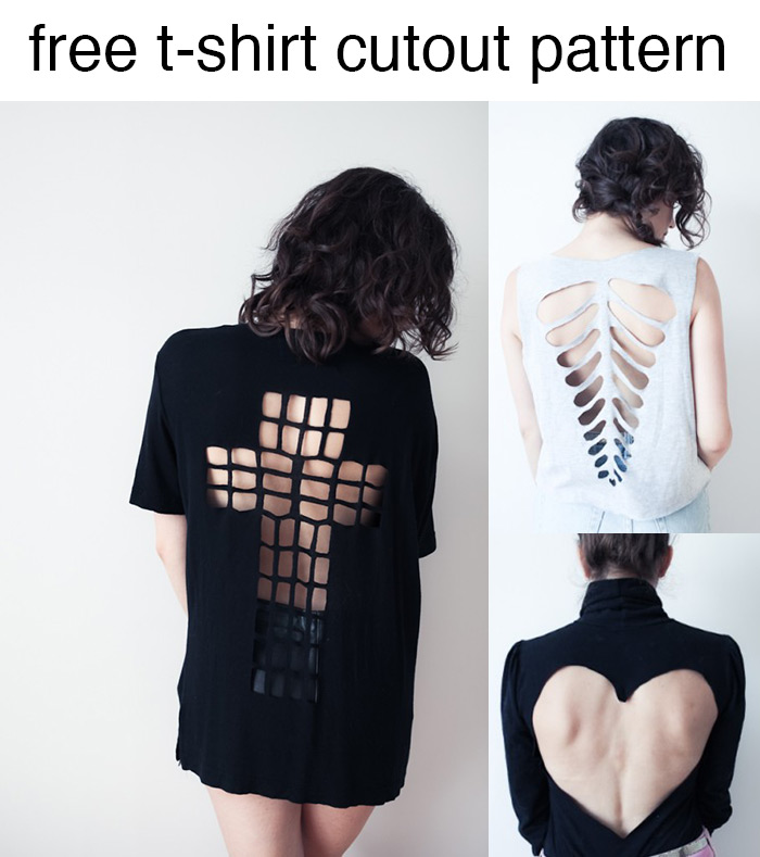 Flower Cutout T Shirt / Hippie Cut Out Tee -   Cut tshirt diy, Diy cut  shirts, Cut shirt designs