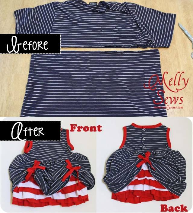 turn a t-shirt into an adorable dress!