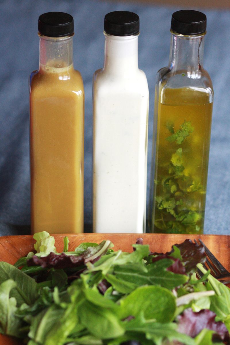 Make your own salad dressing - 3 ways!