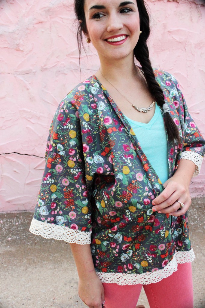 Kimono jacket pattern by Sew Caroline