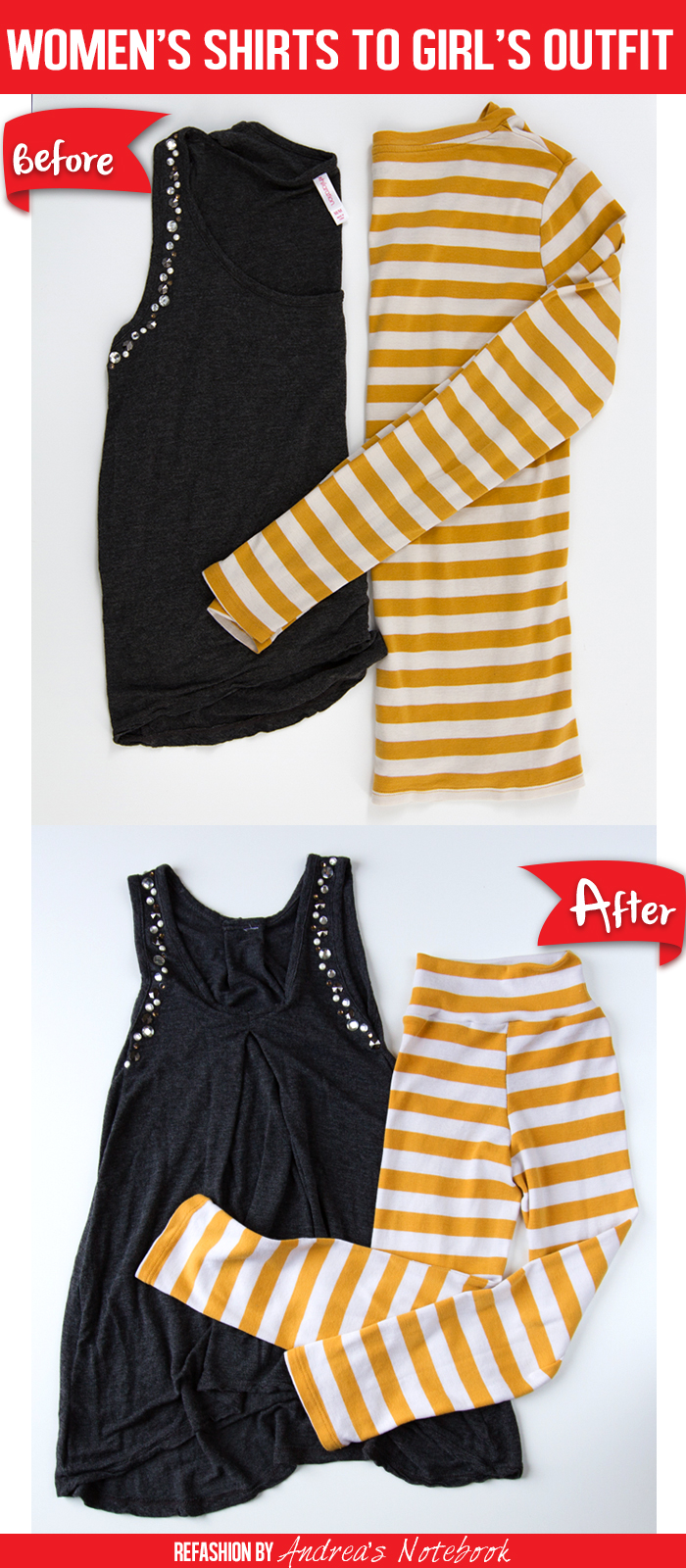 Easy way to give old shirts new life!