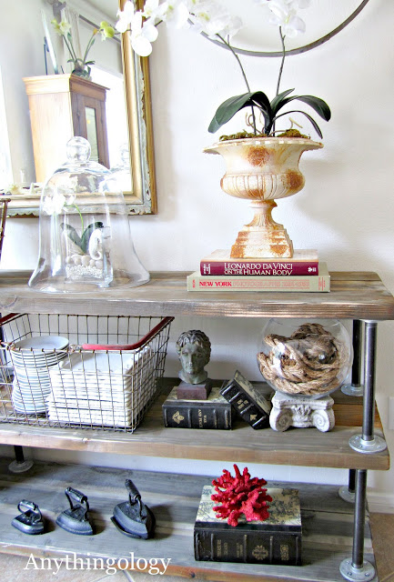 DIY industrial rustic shelves! tutorial.