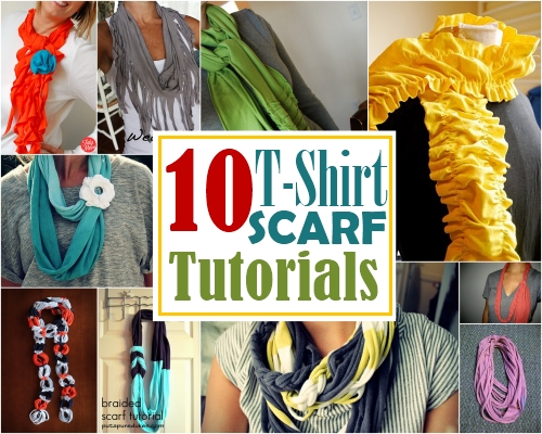 Turn a t-shirt into a scarf!