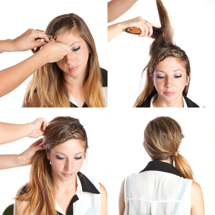 side ponytail tutorial